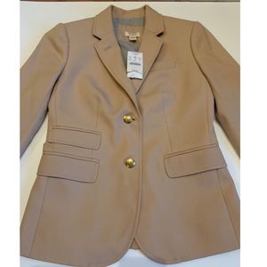 J. Crew Tan WOOL Blazer